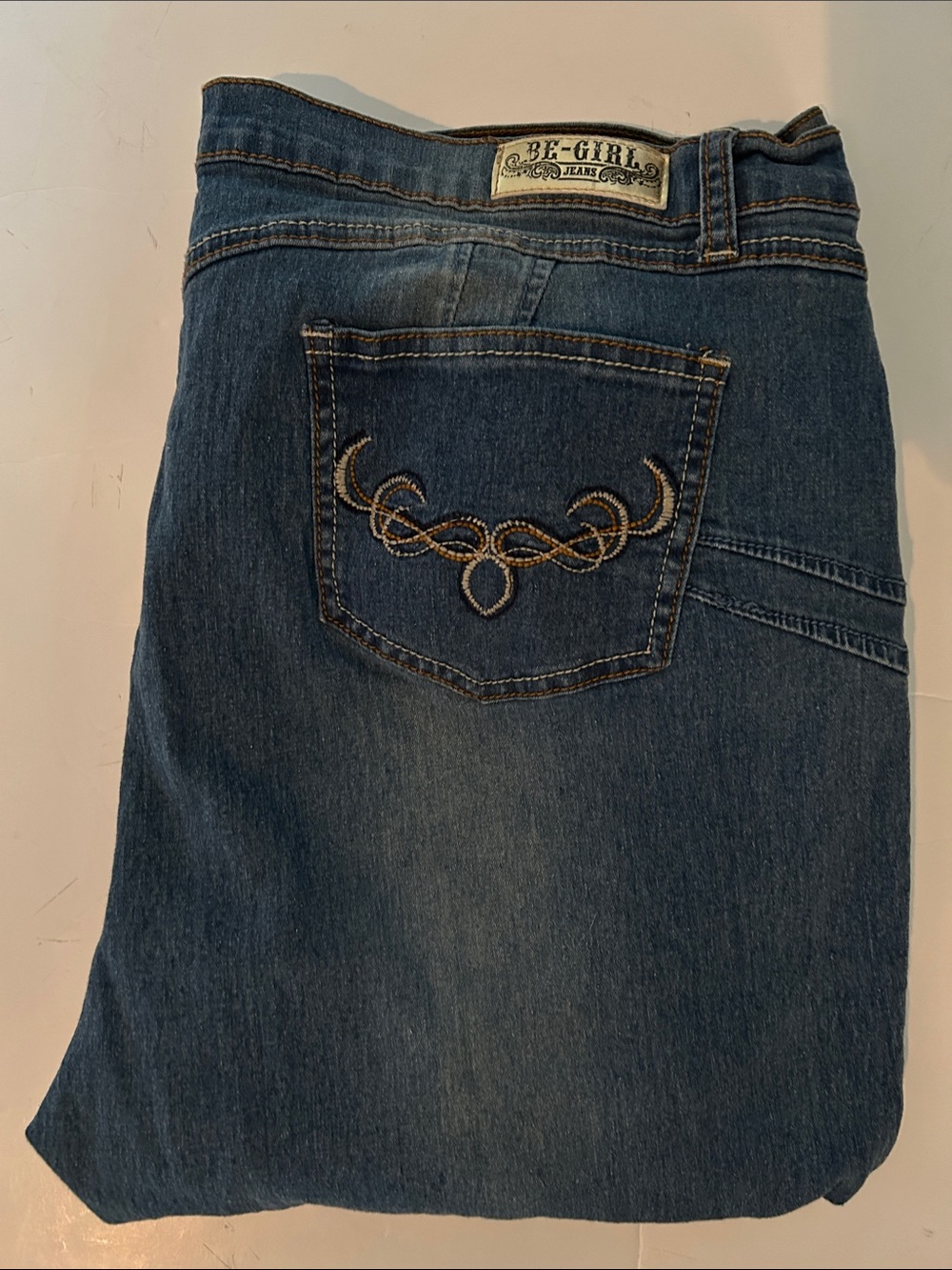 Be Girl Women’s Jeans embroidered back pockets gold tag size 22 plus size jeans - Picture 5 of 12